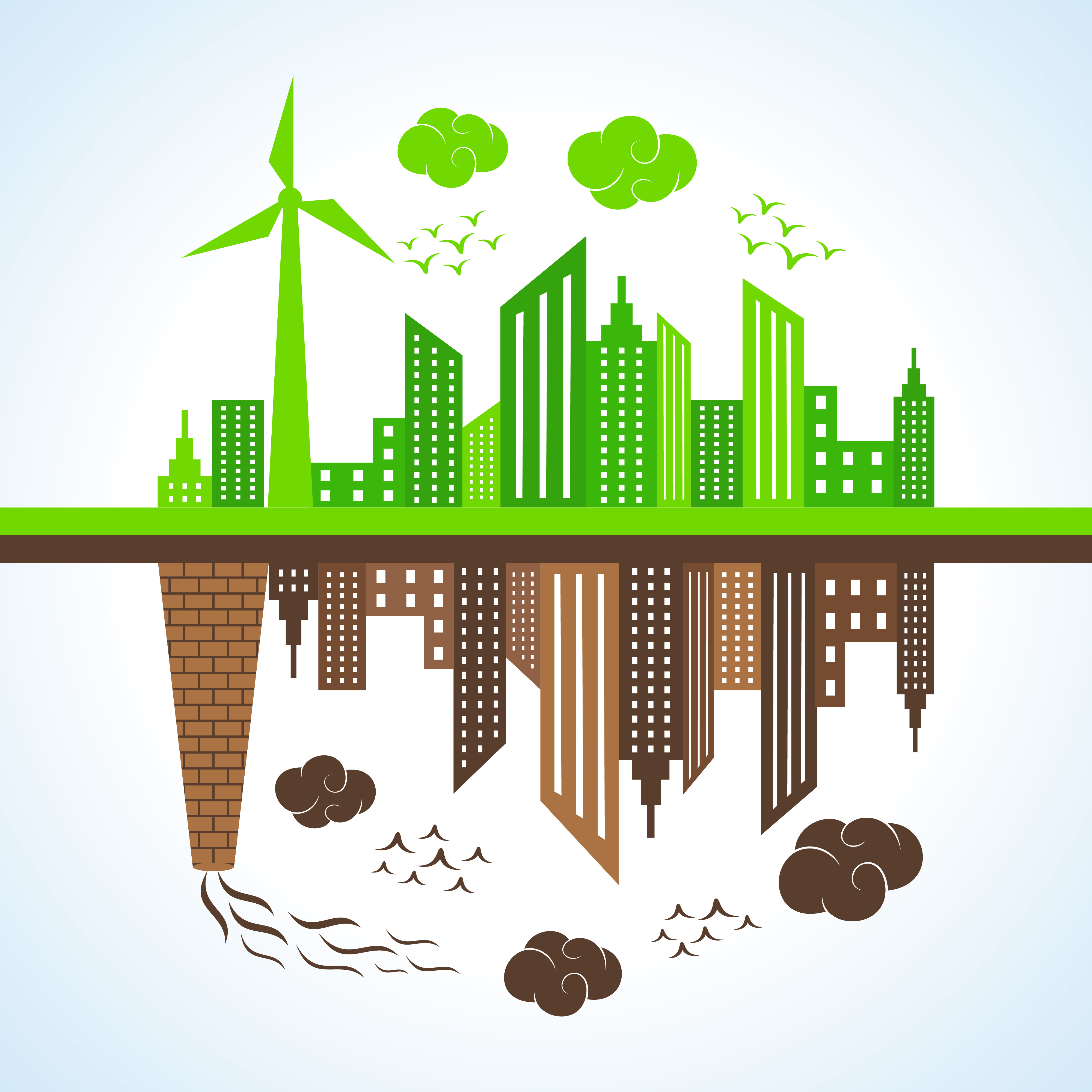 Экологический плакат города